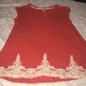 Coral blouse from Target